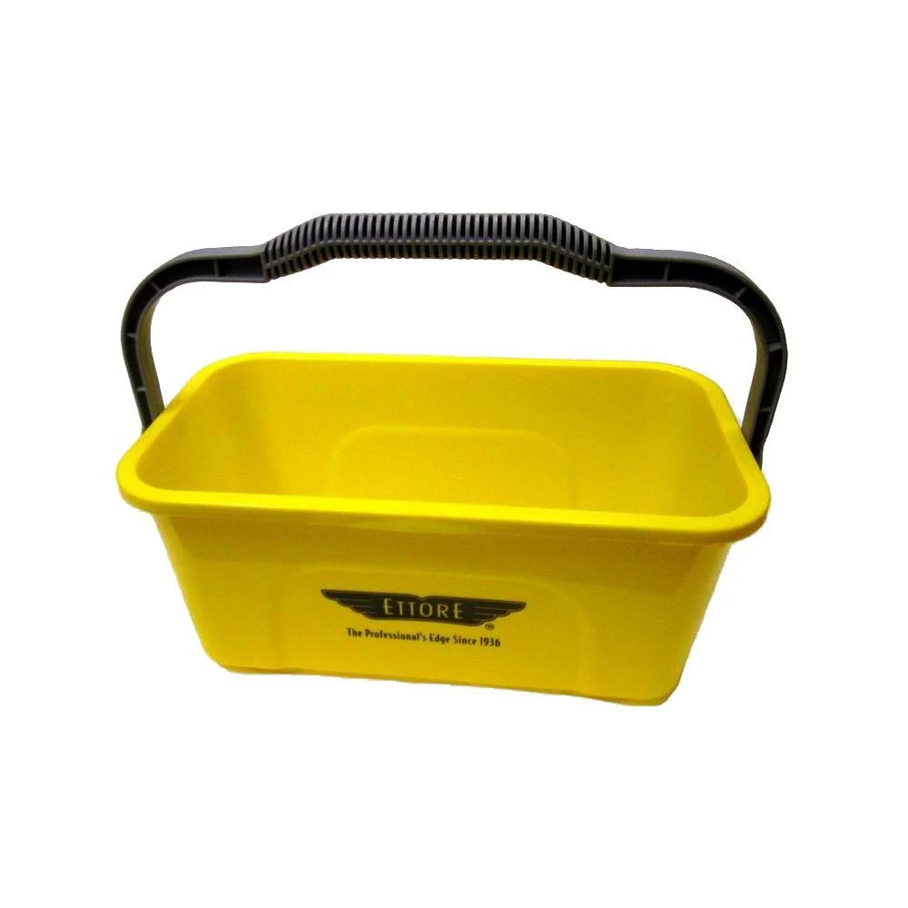 3-gallon Rectangular Yellow Plastic Bucket With Handle