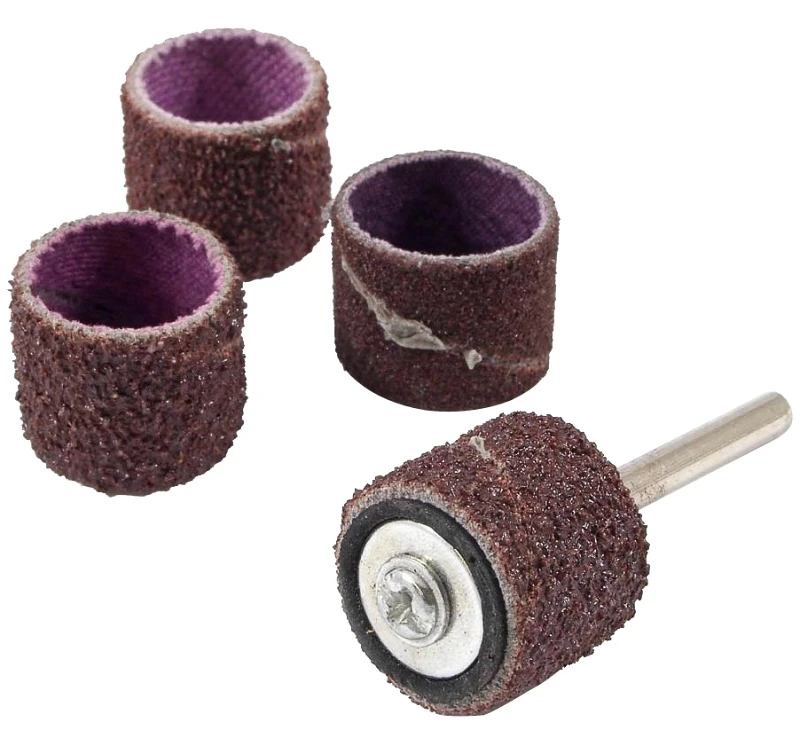 60217 5-piece Drum Sander Kit With 1/8-inch Mandrel And Sanding Sleeves