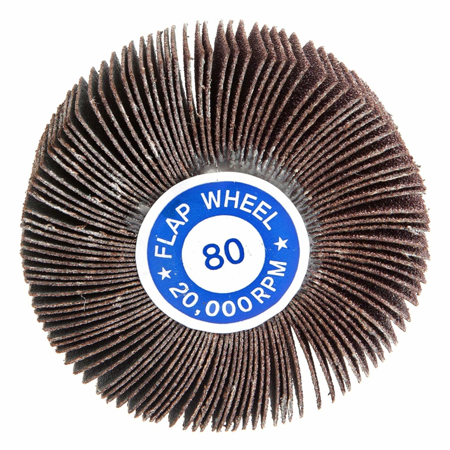 3 In. X 1/4 In. 60 Grit Aluminum Oxide Mounted Flap Sanding Wheel