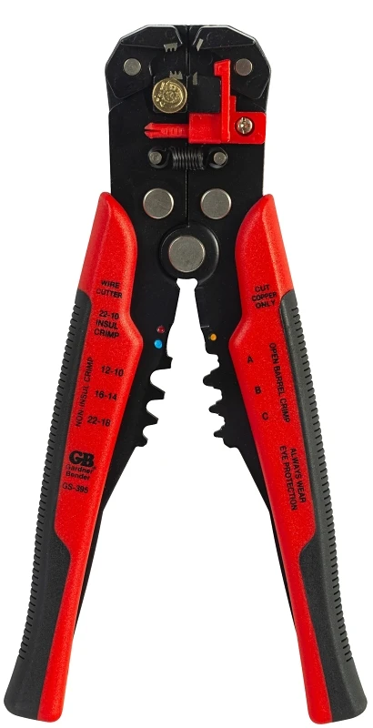 4.75 In. L Adjustable Automatic Wire Stripper/cutter/crimper Gs-395