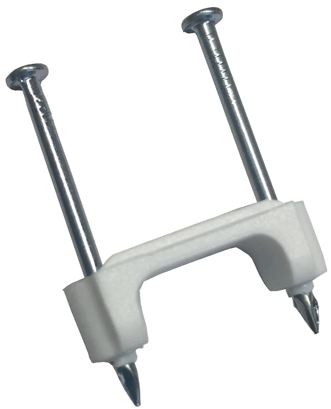 Gardner Bender 1/2 In. UV-Resistant Polyethylene White Coaxial Staple (15-Count)