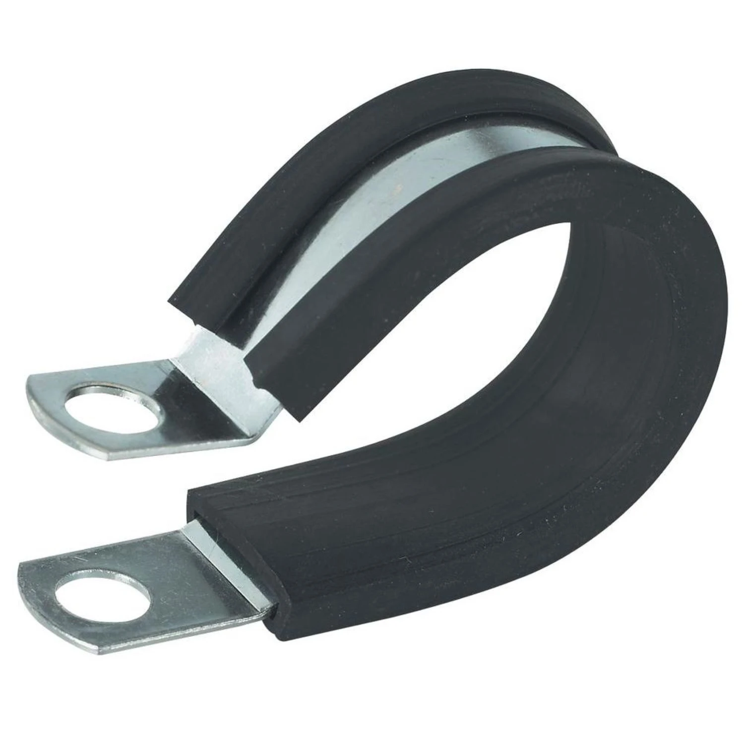 Steel Cable Clamps, Rubber-Insulated, 3/8-In. I.D., 2-Pk.