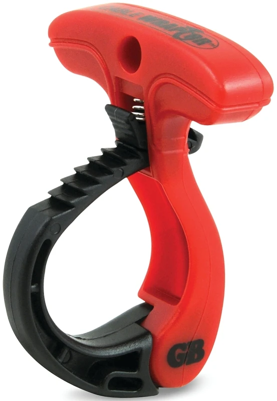 Medium Cable Wraptor Organizer - 2 In. Diameter, 2.5 In. Length, Black/red