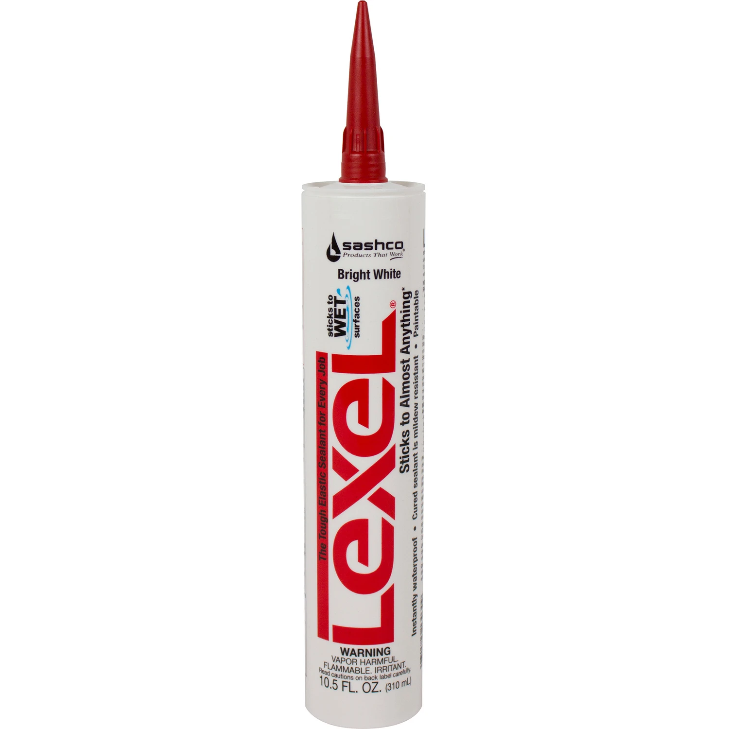 Lexel 10.5 Oz. Bright White Voc Caulk Sealant, Paintable, Moisture & Mildew Resistant