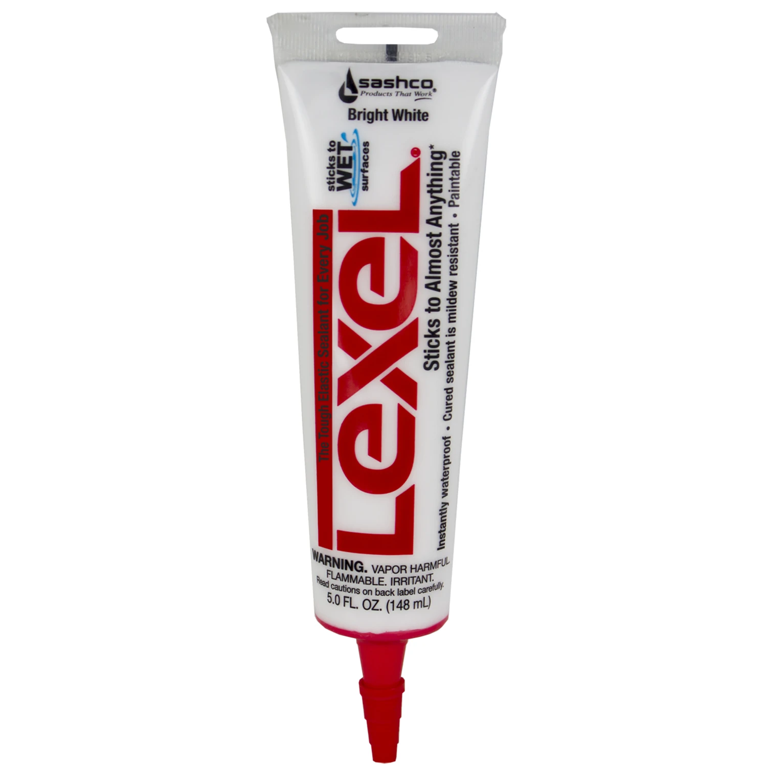 Lexel 5 Oz. White Voc Caulk Sealant, All-purpose, Paintable, Lifetime Warranty