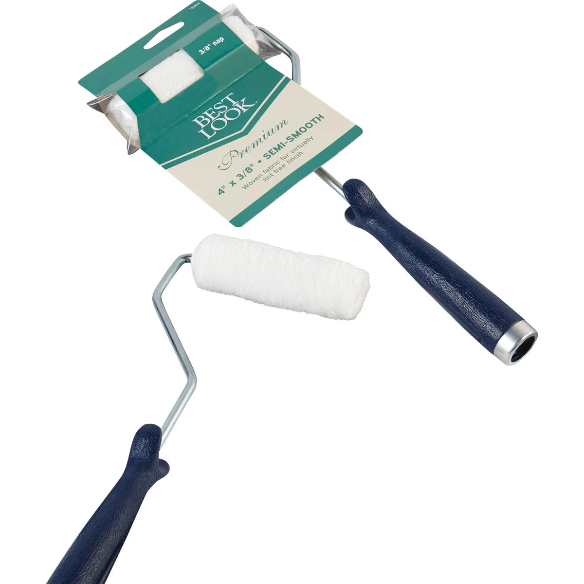 Best Look Premium 4 in. Woven Fabric Roller Cover with Frame (3/8 in. Nap)