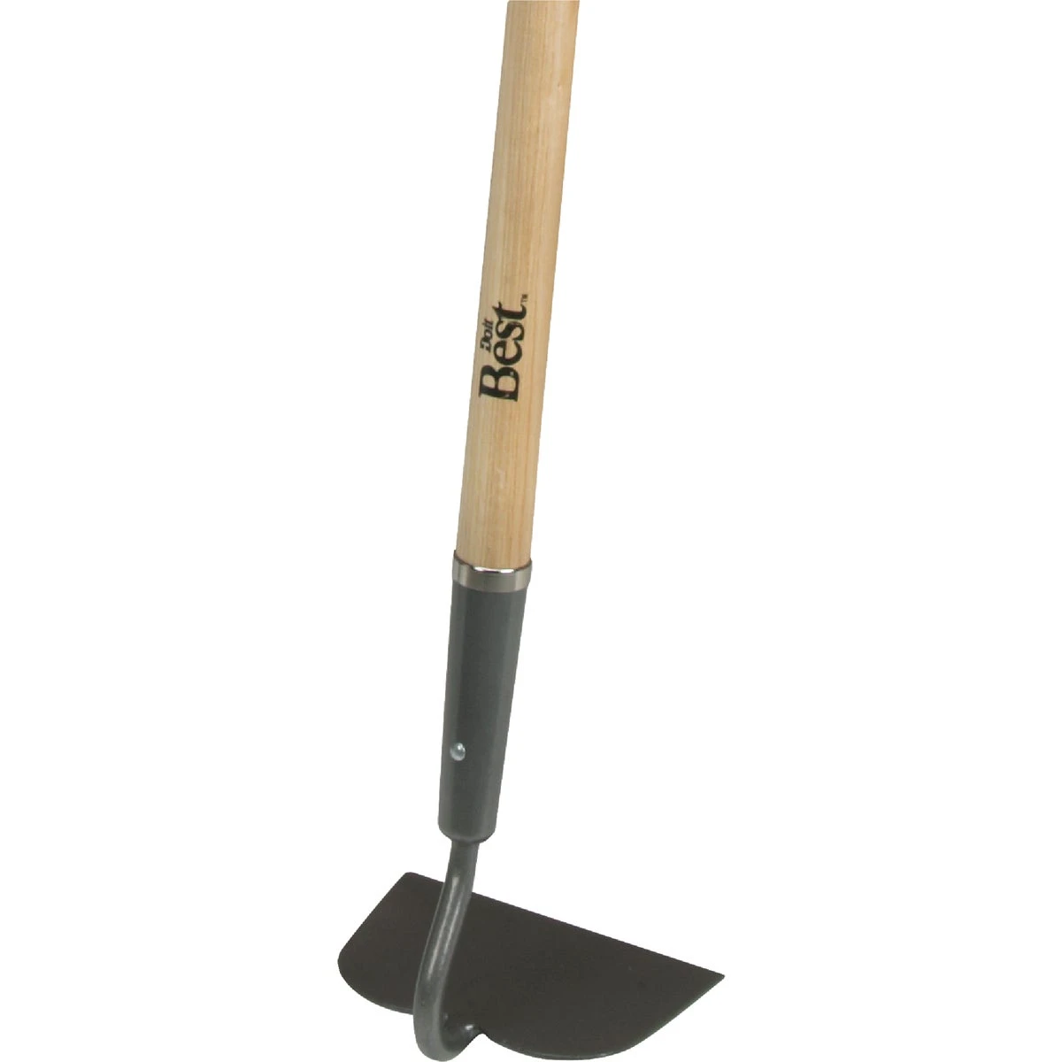 55 In. Foam Grip Garden Hoe With Steel Head And Wood Handle