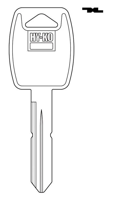 Hy-ko 11010b88 Gm B88 Key Blank - Double Sided, Sold As 60 Units