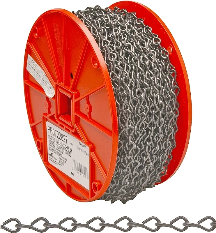 #14 190 Ft. Black Poly-coated Low-carbon Steel Coil Chain