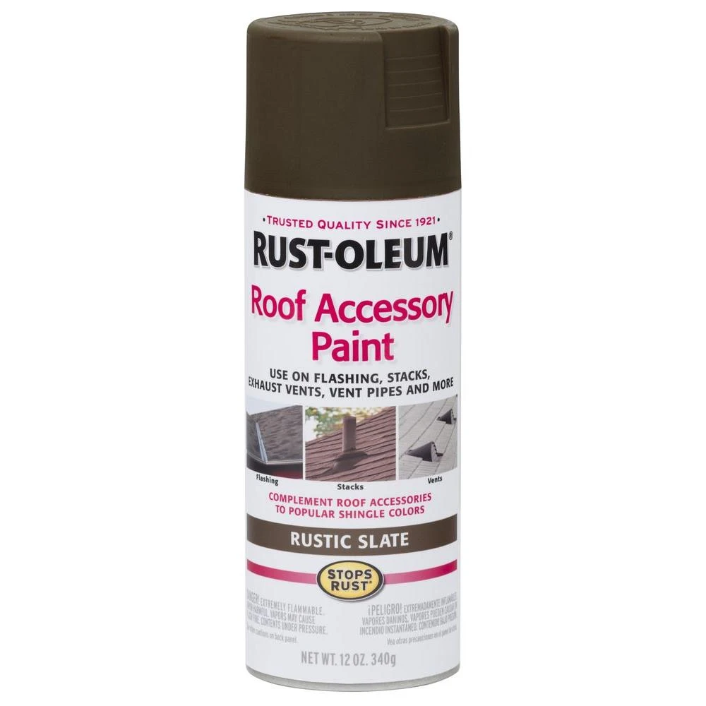 Roof Accessory 12 Oz. Rustic Brown Flat Anti-rust Spray Paint