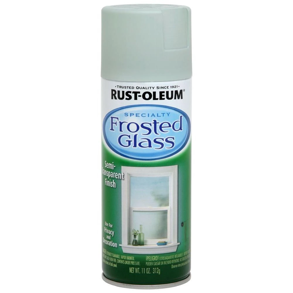 Specialty Frosted Glass Spray Paint, Semi-transparent, 11-ounce