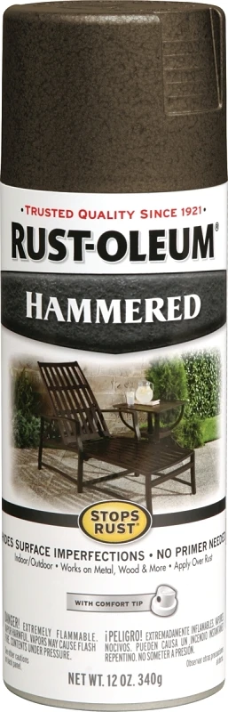 Stops Rust Dark Bronze Hammered Finish Spray Paint 12 Oz.