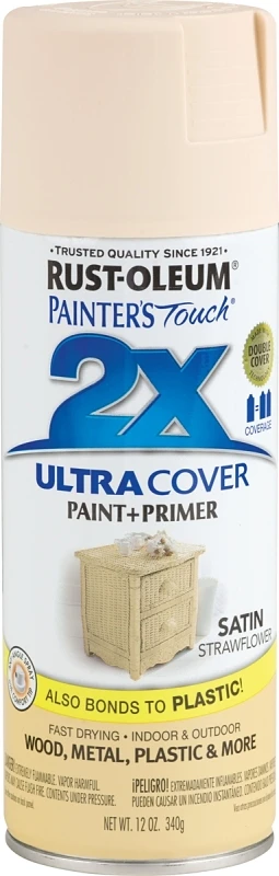 Painter's Touch 2x Ultra Cover 12 Oz. Satin Spray Paint, Strawflower
