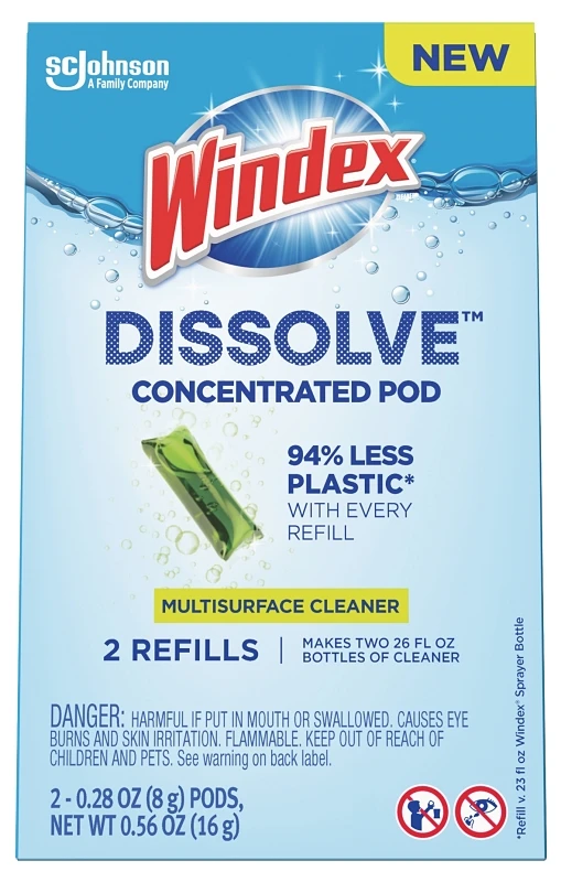 Windex Dissolve Fresh Scent Concentrated Multi-Surface Cleaner Liquid 56 oz