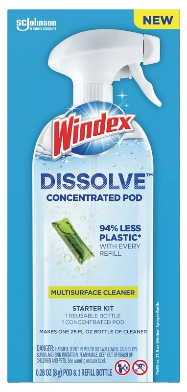 Windex Dissolve Fresh Scent Concentrated Multi-Surface Cleaner Liquid 26 oz