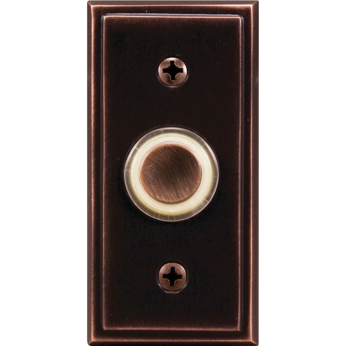 Heath Zenith Oil Rubbed Bronze Metal Wired Pushbutton Doorbell