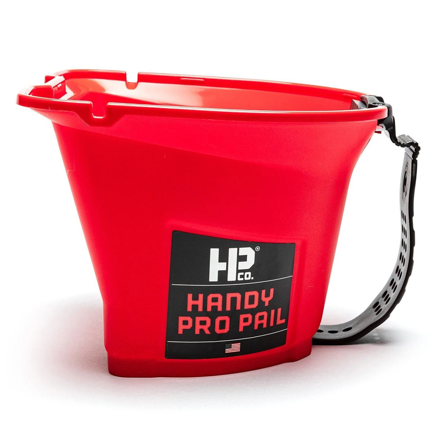 Pro Pail 1 Quart Red Paint Bucket With Adjustable Strap And Magnetic Holder
