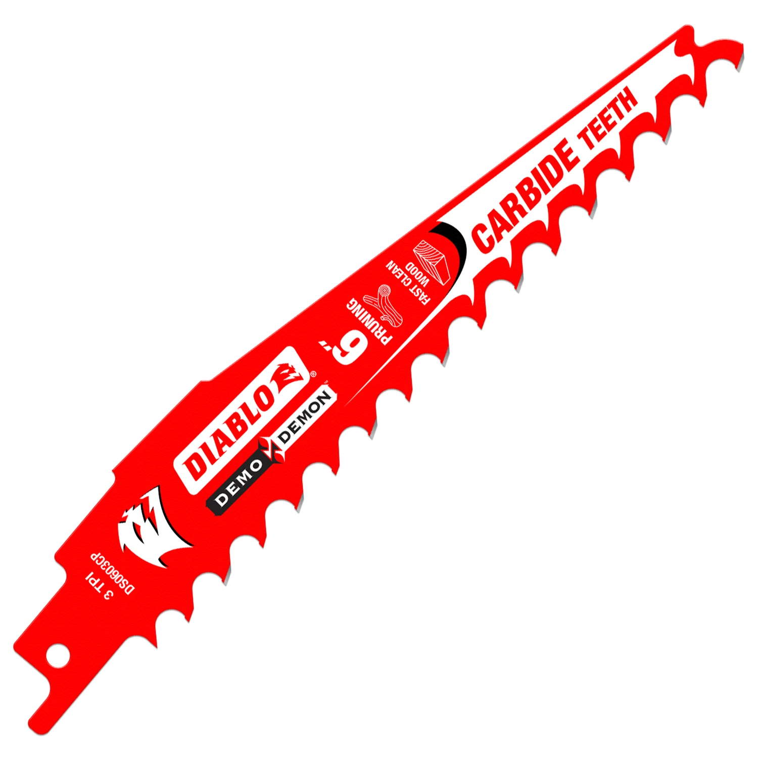 Diablo Demo Demon 6 In. 3 TPI Carbide Pruning Reciprocating Saw Blade