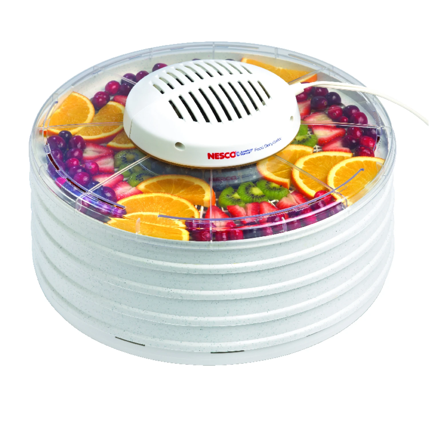 Fd-37 Clear 4-tray Food Dehydrator, 400 Watts, Expandable
