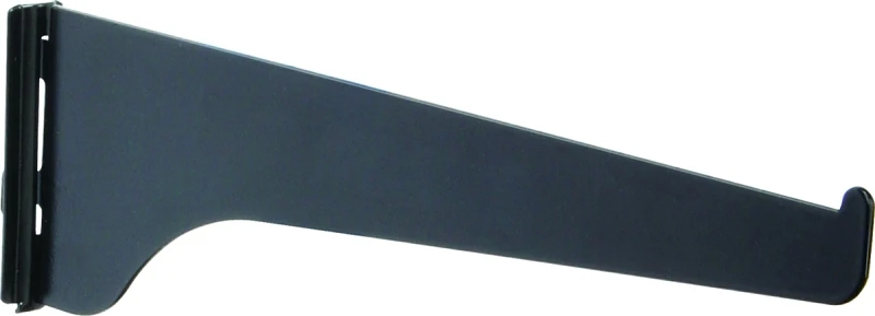 180 Series 12 In. Black Steel Regular-duty Shelf Bracket