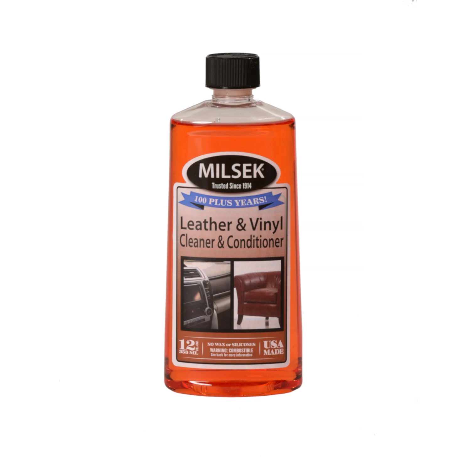 Leather Cleaner & Conditioner, Orange Oil, 12-oz.
