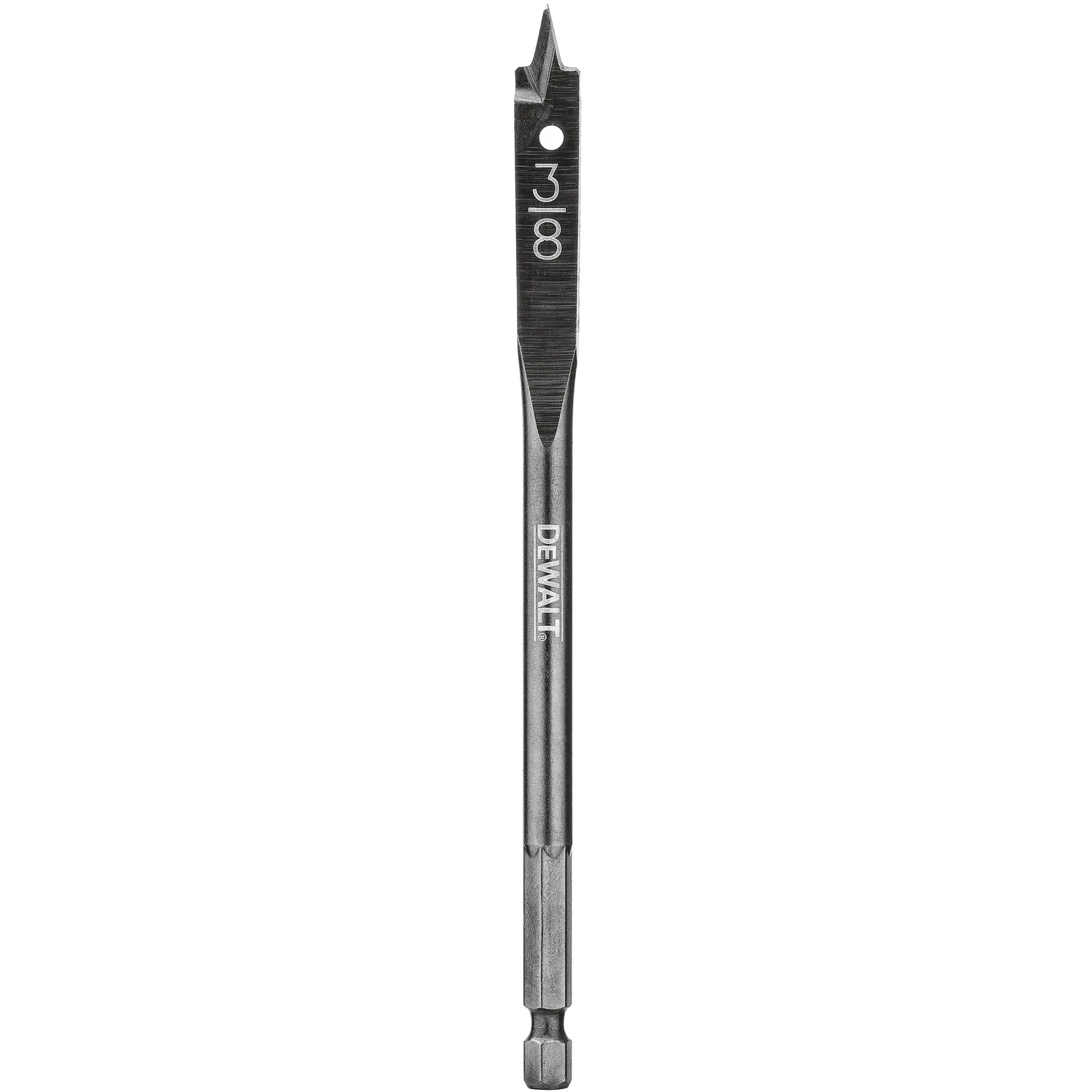 Wood Boring Spade Drill Bit, 3/8 x 6 In.