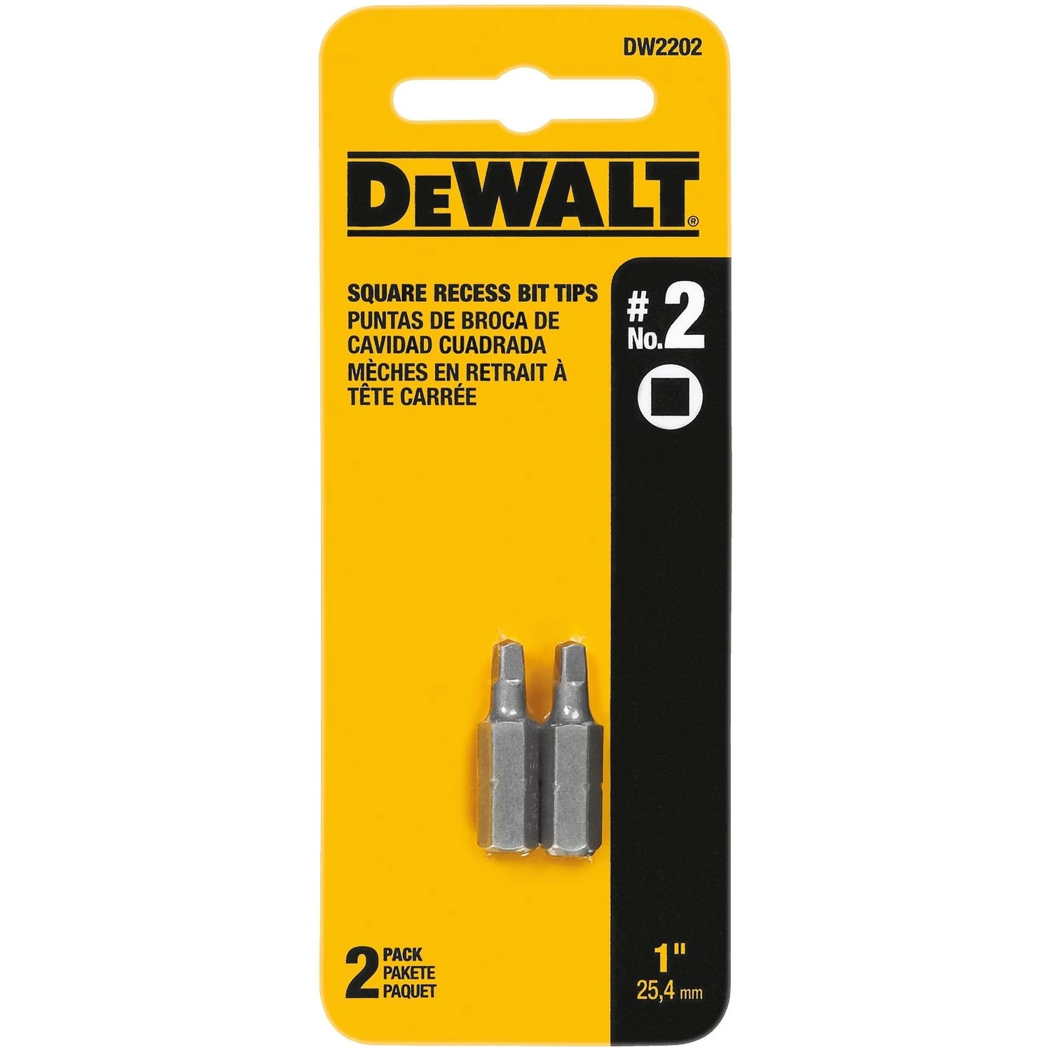 #2 Square Recess Bit Tip, 2-Pk.