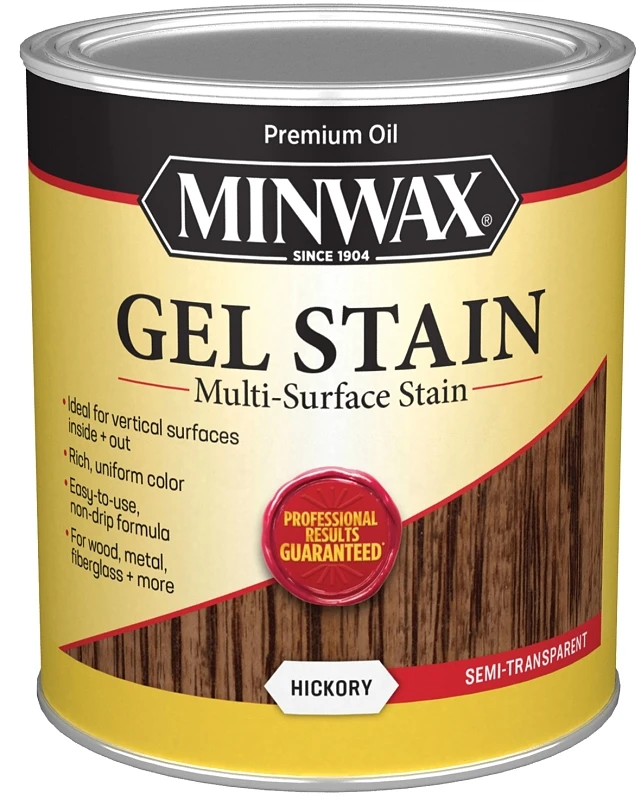 1 Qt. Hickory Gel Stain - Oil-based, Semi-transparent, Non-drip Formula