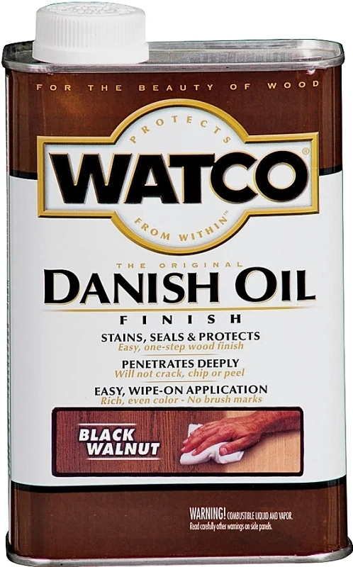 Danish Oil Wood Finish, Black Walnut, 1 Pint - Model 65351