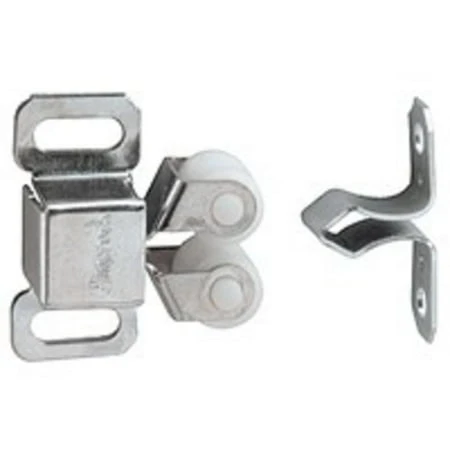 Bp97142g Double Roller Catch, 1-3/16" L X 1-3/8" W X 9/16" H, Zinc