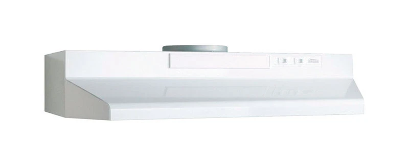 F40000 Series 30 In. Convertible White Under-cabinet Range Hood