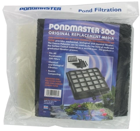 Replacement Pond Filter Media - Carbon & Coarse 2 Part For Pondmaster 500