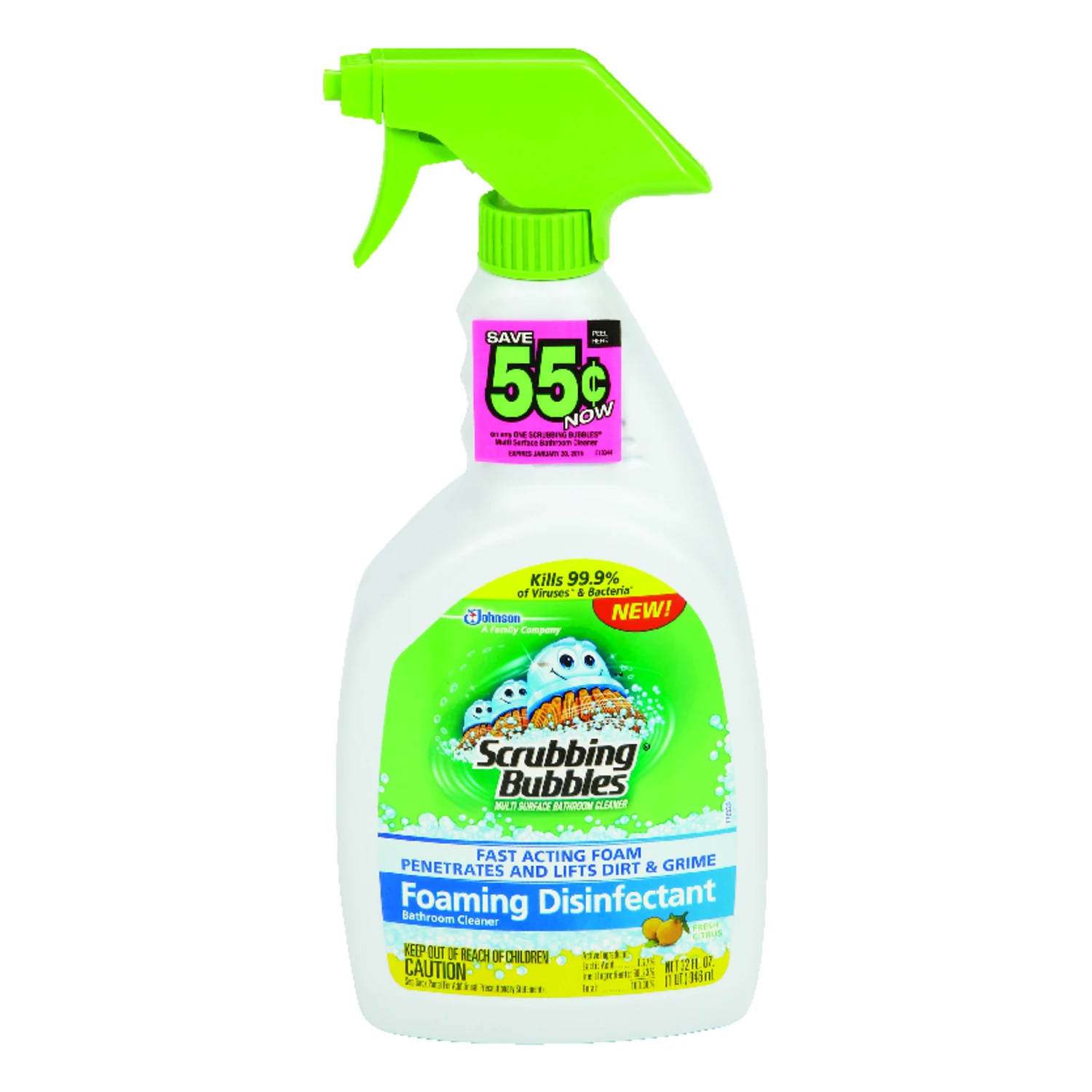 32 Oz. Citrus Disinfectant Bathroom Grime Fighter Cleaner