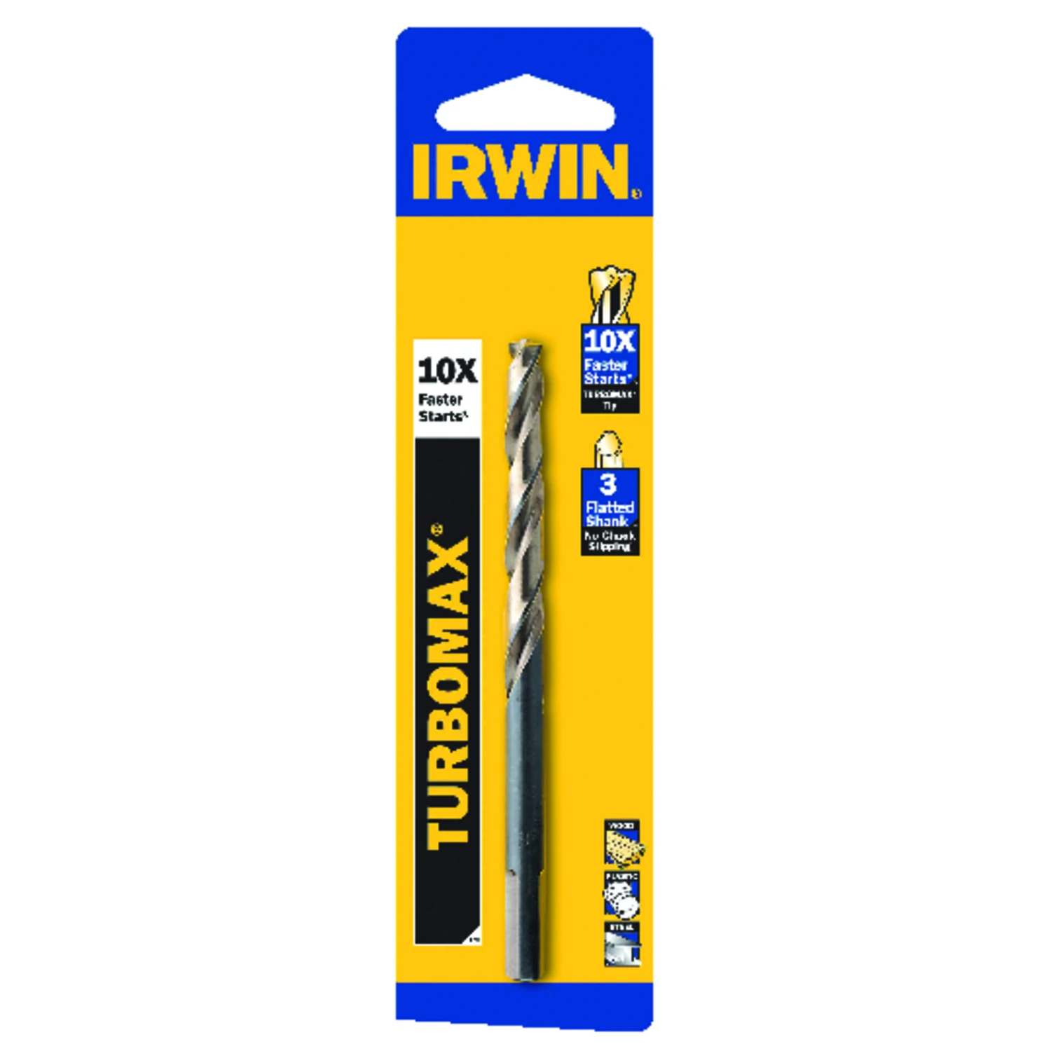 Turbomax 9/64 In. X 2-7/8 In. High Speed Steel Drill Bit Straight Shank