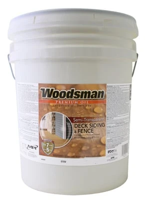 Woodsman Oil-Based Semi-Transparent Deck and Siding Stain Neutral Base 5 Gallons