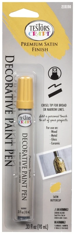 Rust-oleum American Accents Satin Buttercup Decorative Paint Pen, 0.33 Ounce