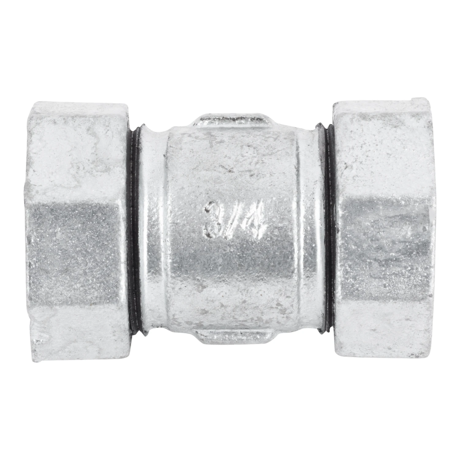 3/4 In. Compression X 3/4 In. D Compression Galvanized Malleable Iron Coupling