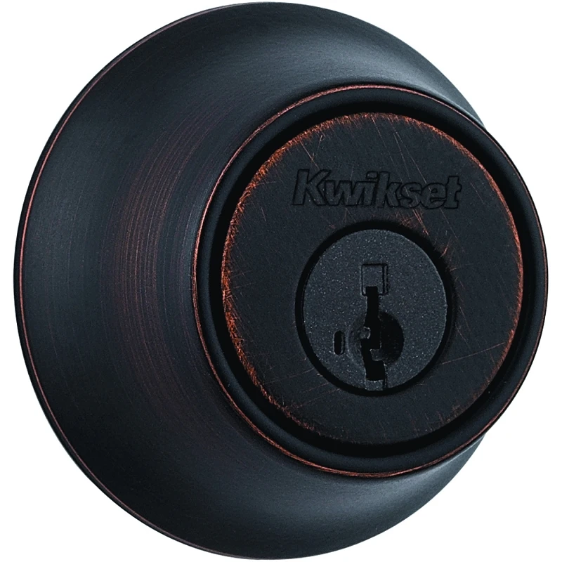Security Single-Cylinder Deadbolt, Venetian Bronze