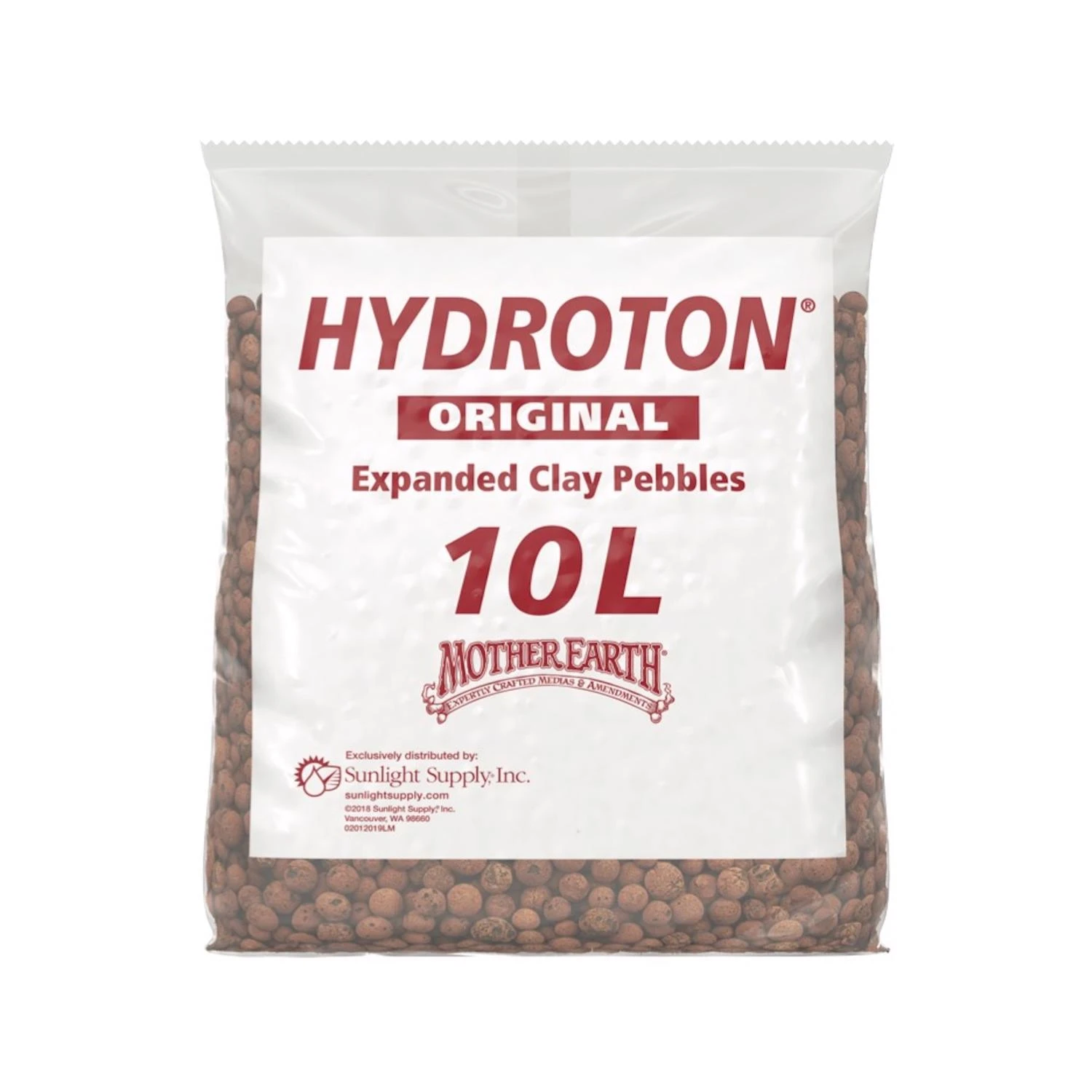 Hydroton Brown Clay Pebbles 10 Lb - Lightweight Expanded Clay Aggregate