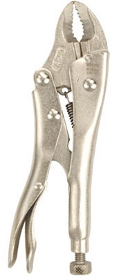 Locking Pliers, Curved Jaw, 5 In.