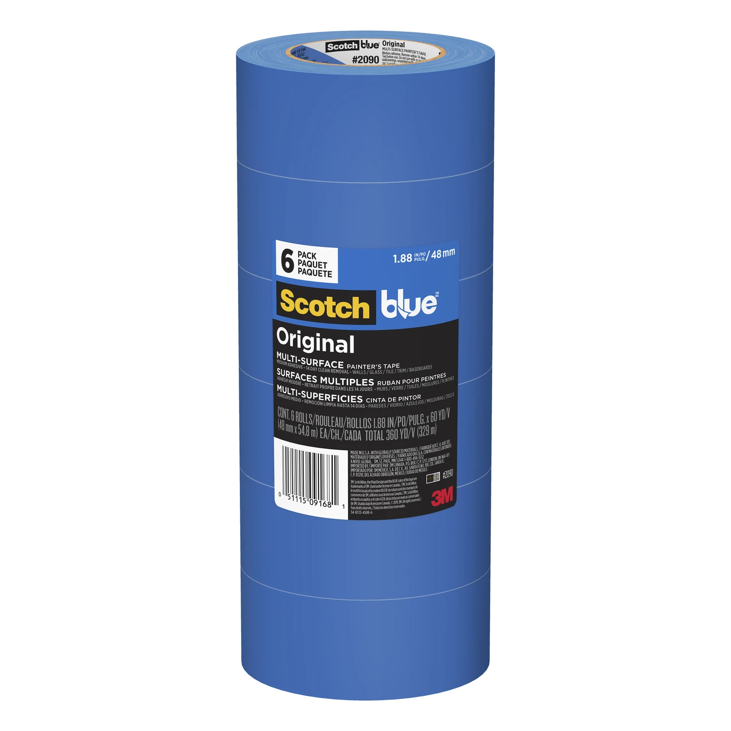 ScotchBlue 1.88 in. x 60 yds. Original Multi-Use Painter's Tape (6-Pack)