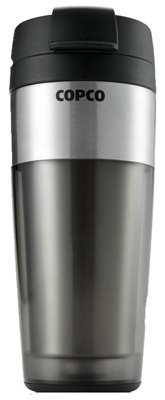 Firefly Tumbler, Charcoal, 16-ounce Stainless Steel With Lid