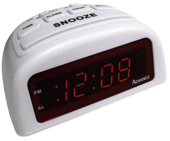 0.6 LED WHT ALARM CLOCK