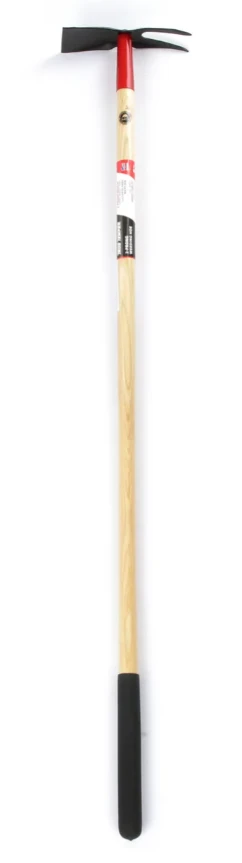 True Temper 163118500 Weeding Hoe, 2-prong With Cushion Grip Handle