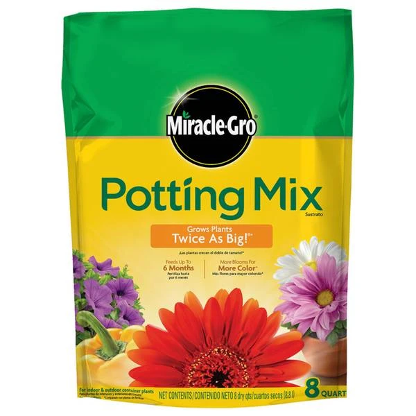 MIRACLE GRO - PREMIUM POTTING MIX - 8QT