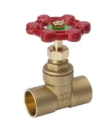 Solder Gate Valve, Lead-Free Brass, 1 In.