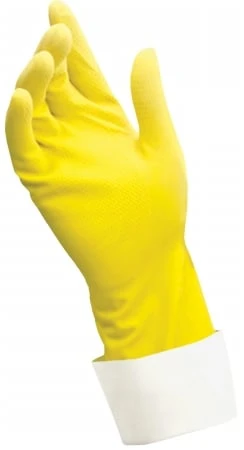 12313-26 Large Reusable Premium Latex Gloves - Soft Scrub