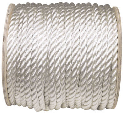 11022 Silvery White Nylon Rope, 3/4-inch X 300-feet