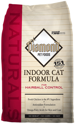 Naturals Indoor Cat Food, Hairball Control, Chicken Formula, 6 Pound Bag