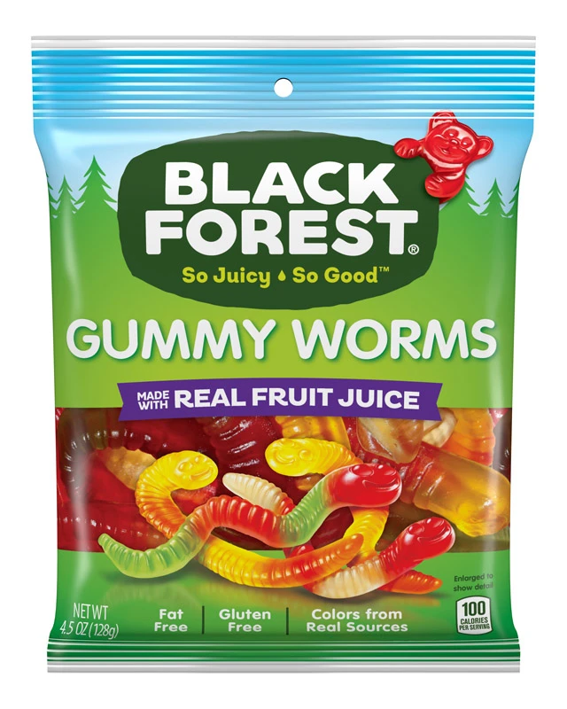 Gummy Worms, Fruit Flavors, 4.5 oz.